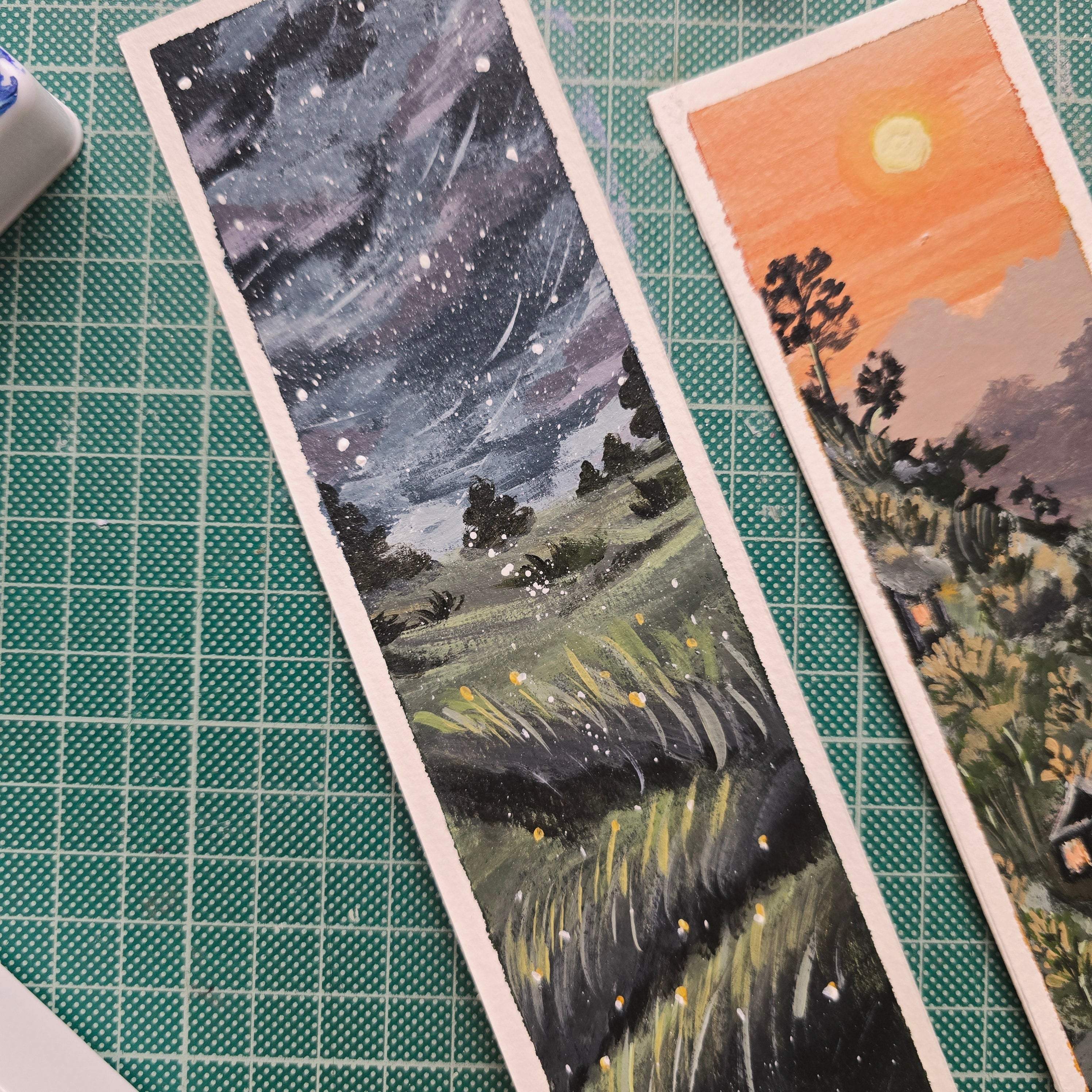 Original Hand-Painted Bookmark | Handmade Artistic Bookmark