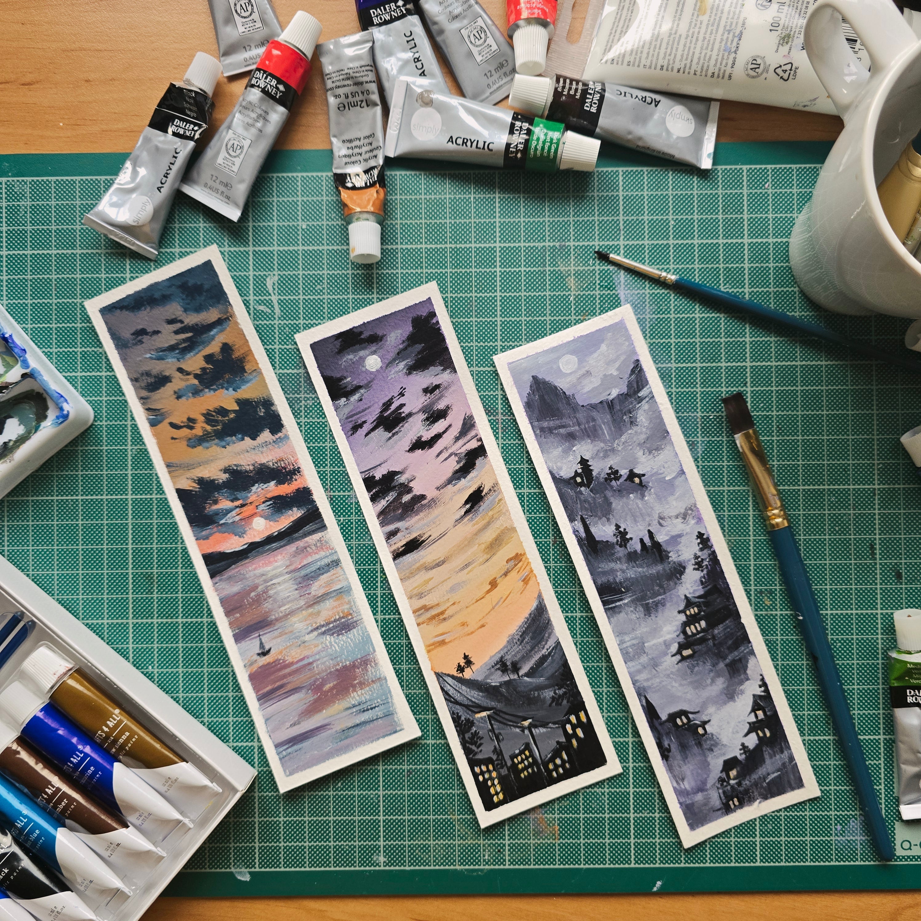 Original Hand-Painted Bookmark | Handmade Artistic Bookmark