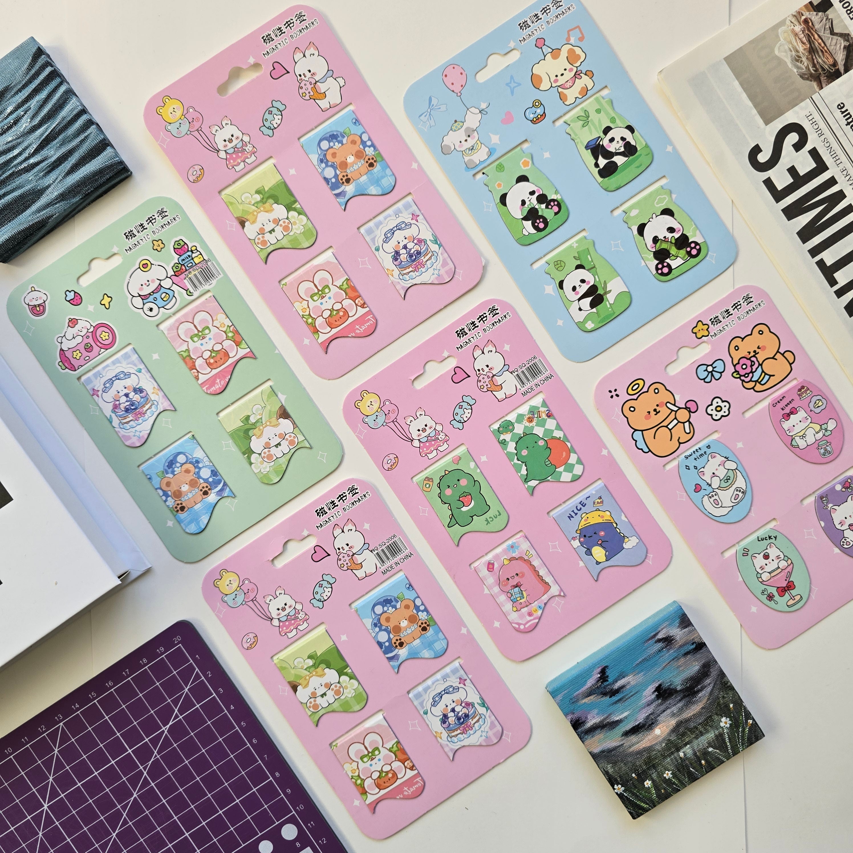 Cute Magnetic bookmarks