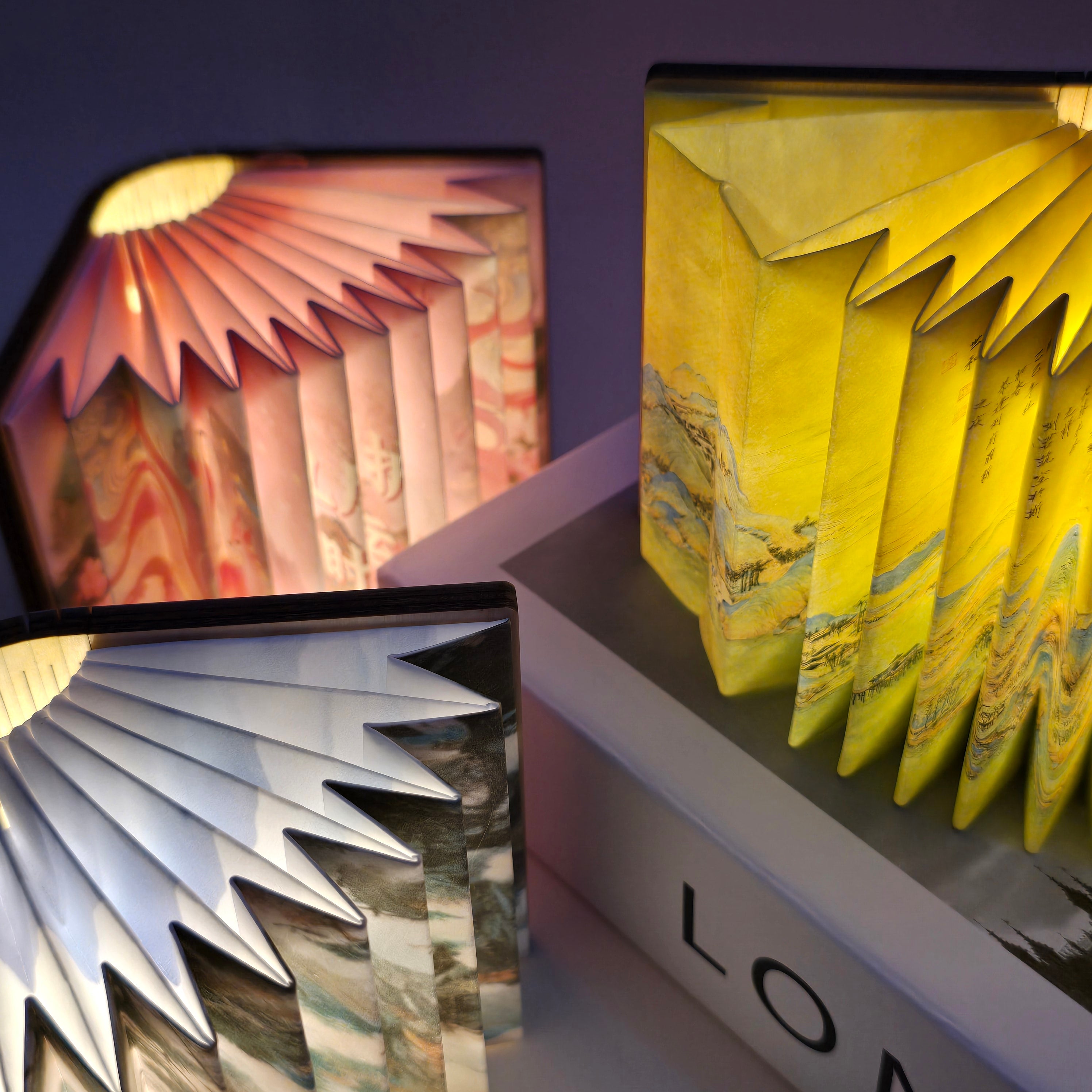 Mini Book Style Magnetic Paper Lamp