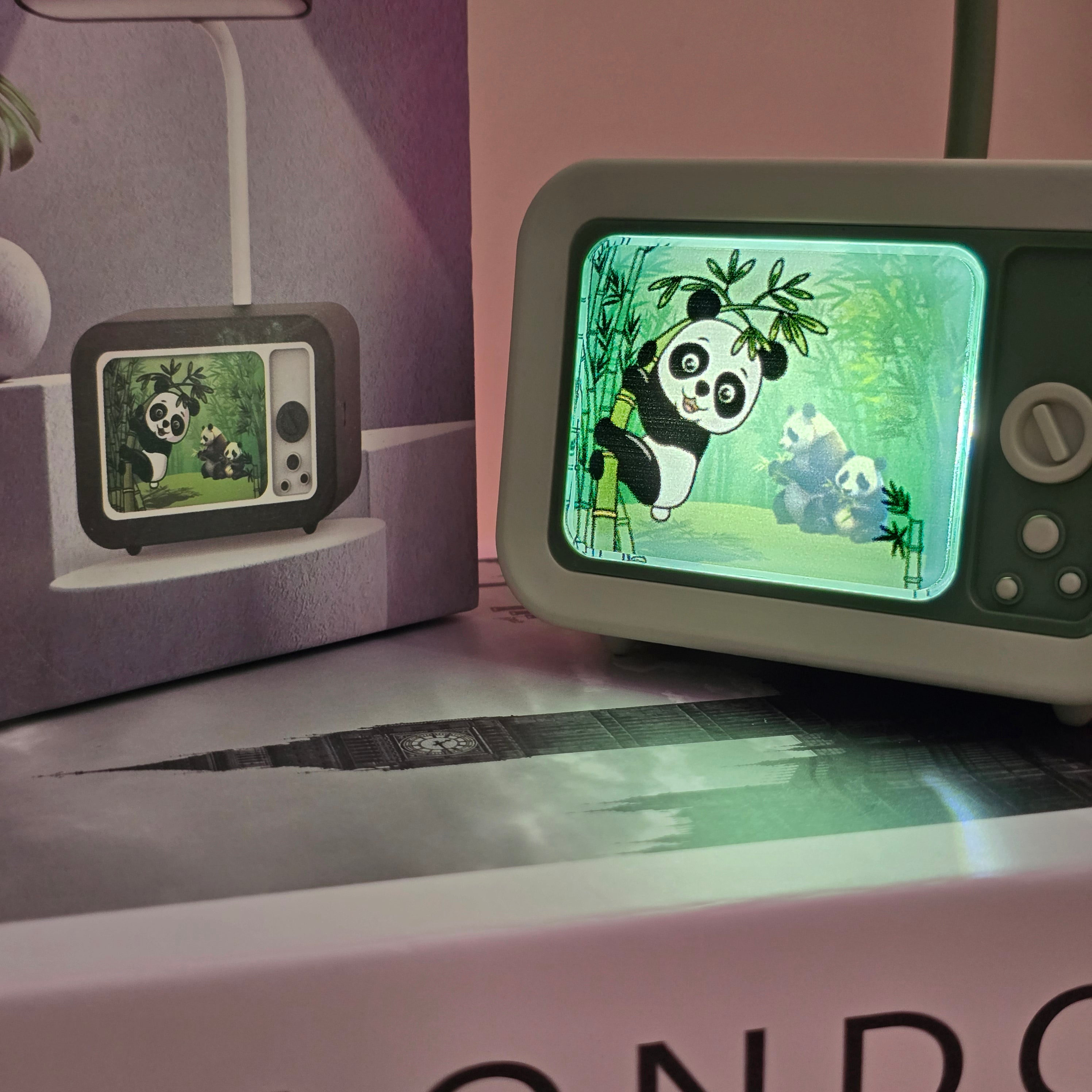 Panda Style Aesthetic Desk Lamp | Cute LED Room Decor Light