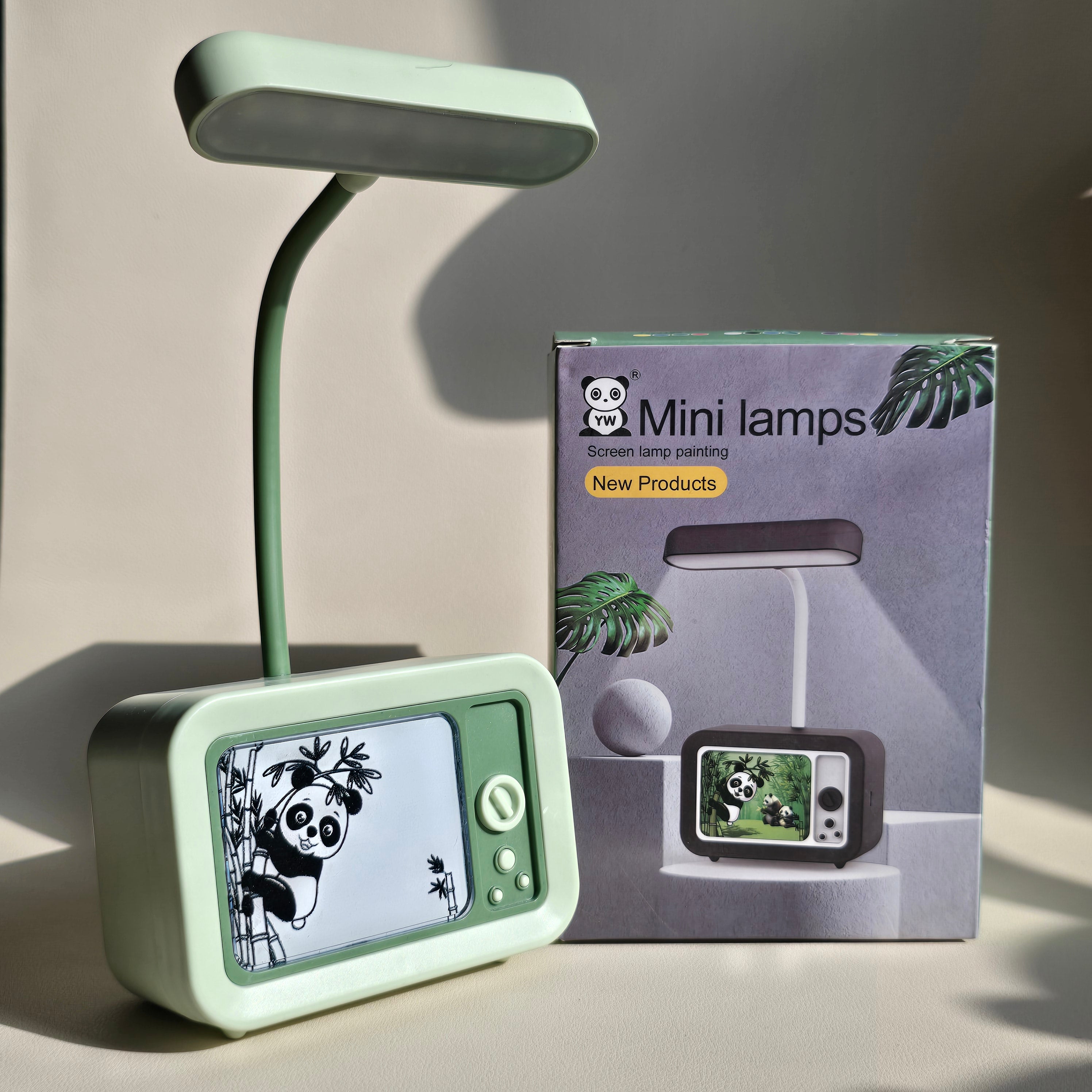 Panda Style Aesthetic Desk Lamp | Cute LED Room Decor Light