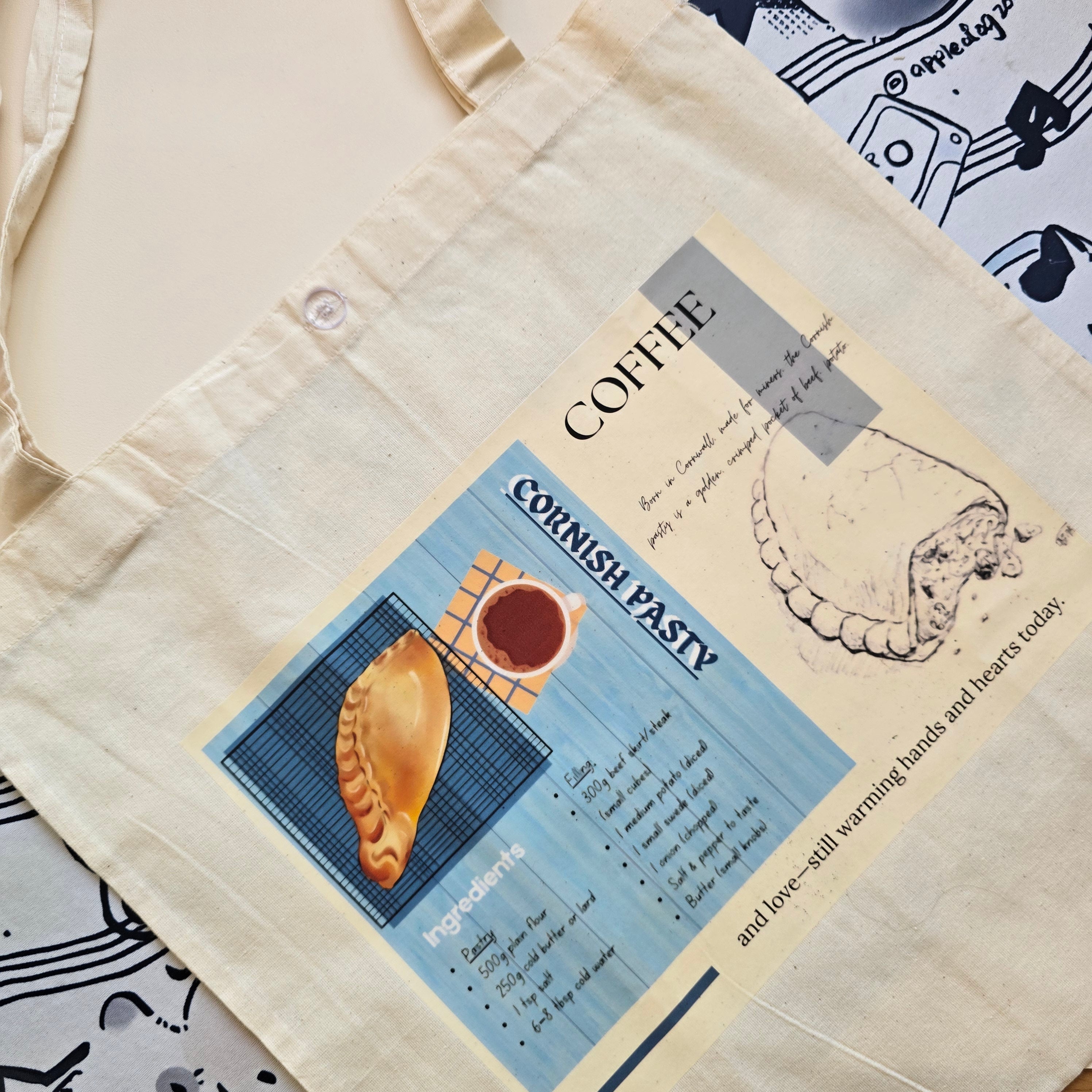 Digital Art Printed Tote Bag | Aesthetic Handmade Carry Bag