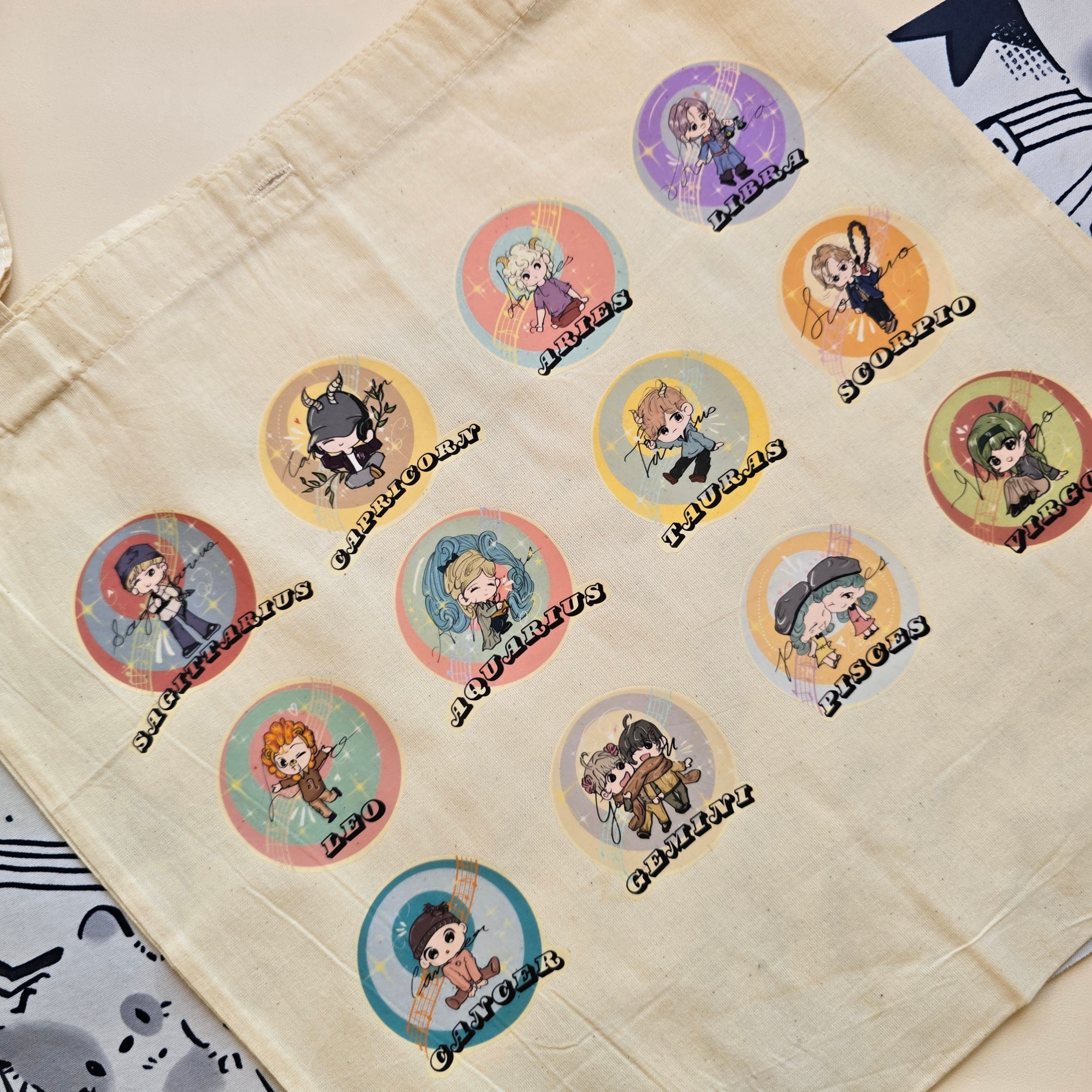 Digital Art Printed Tote Bag | Aesthetic Handmade Carry Bag