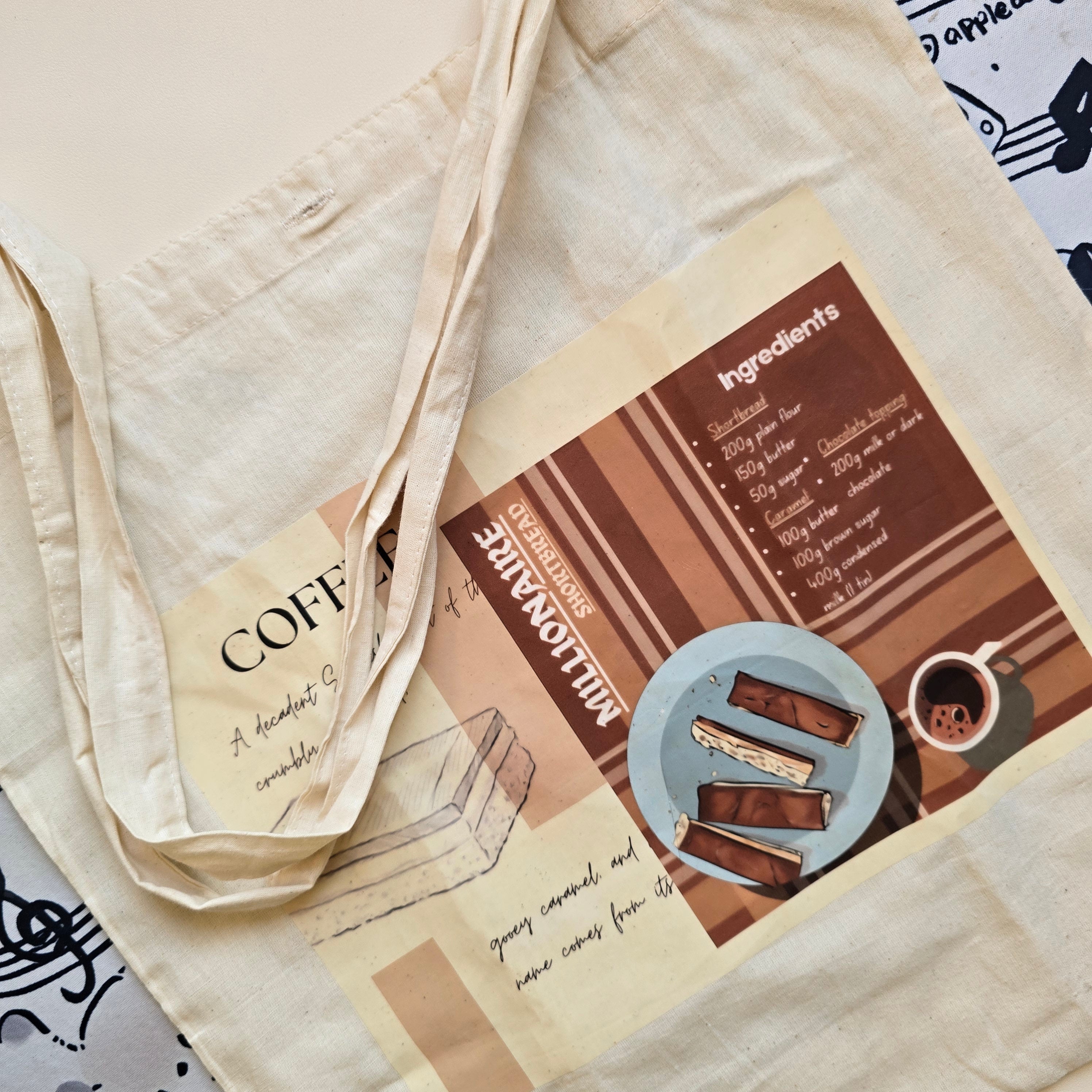 Digital Art Printed Tote Bag | Aesthetic Handmade Carry Bag