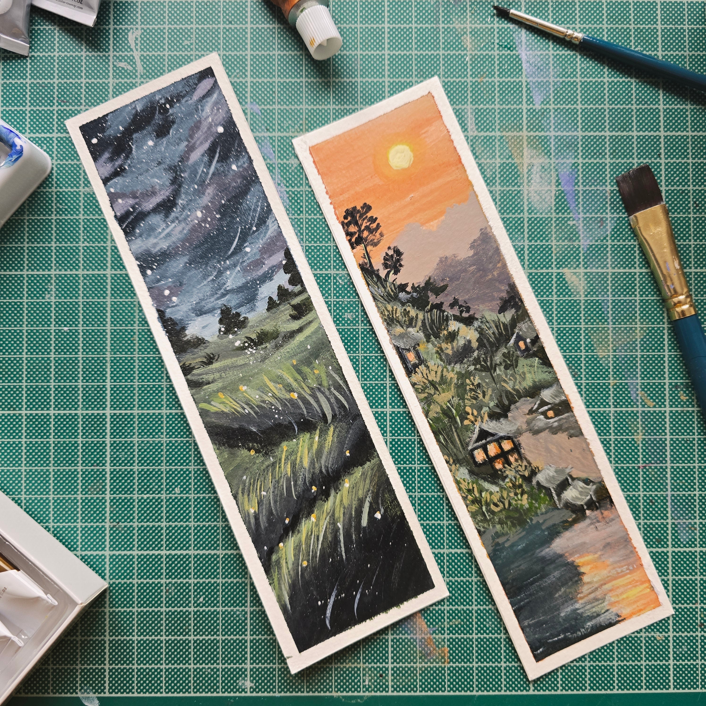 Original Hand-Painted Bookmark | Handmade Artistic Bookmark
