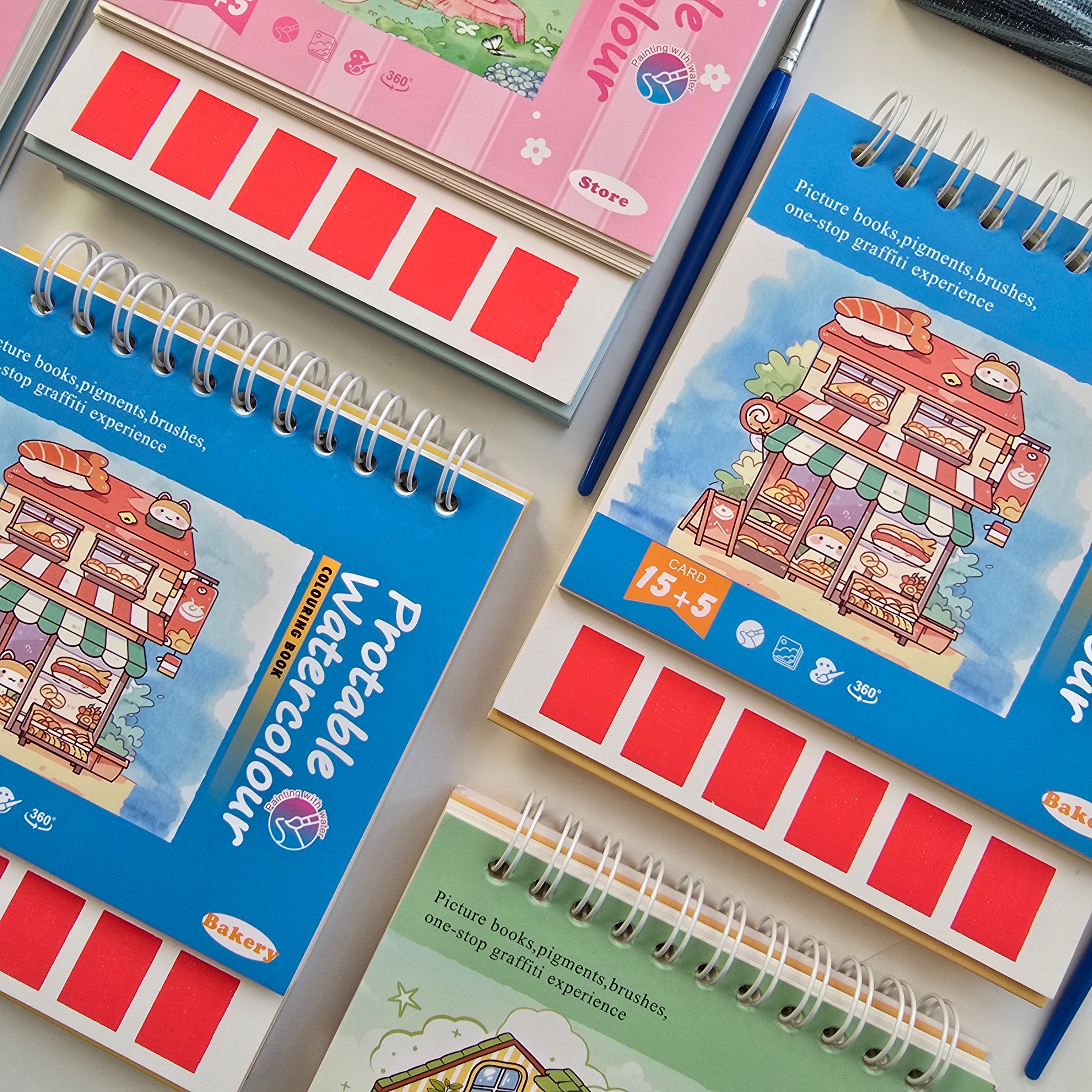 Kids Watercolor Activity Book