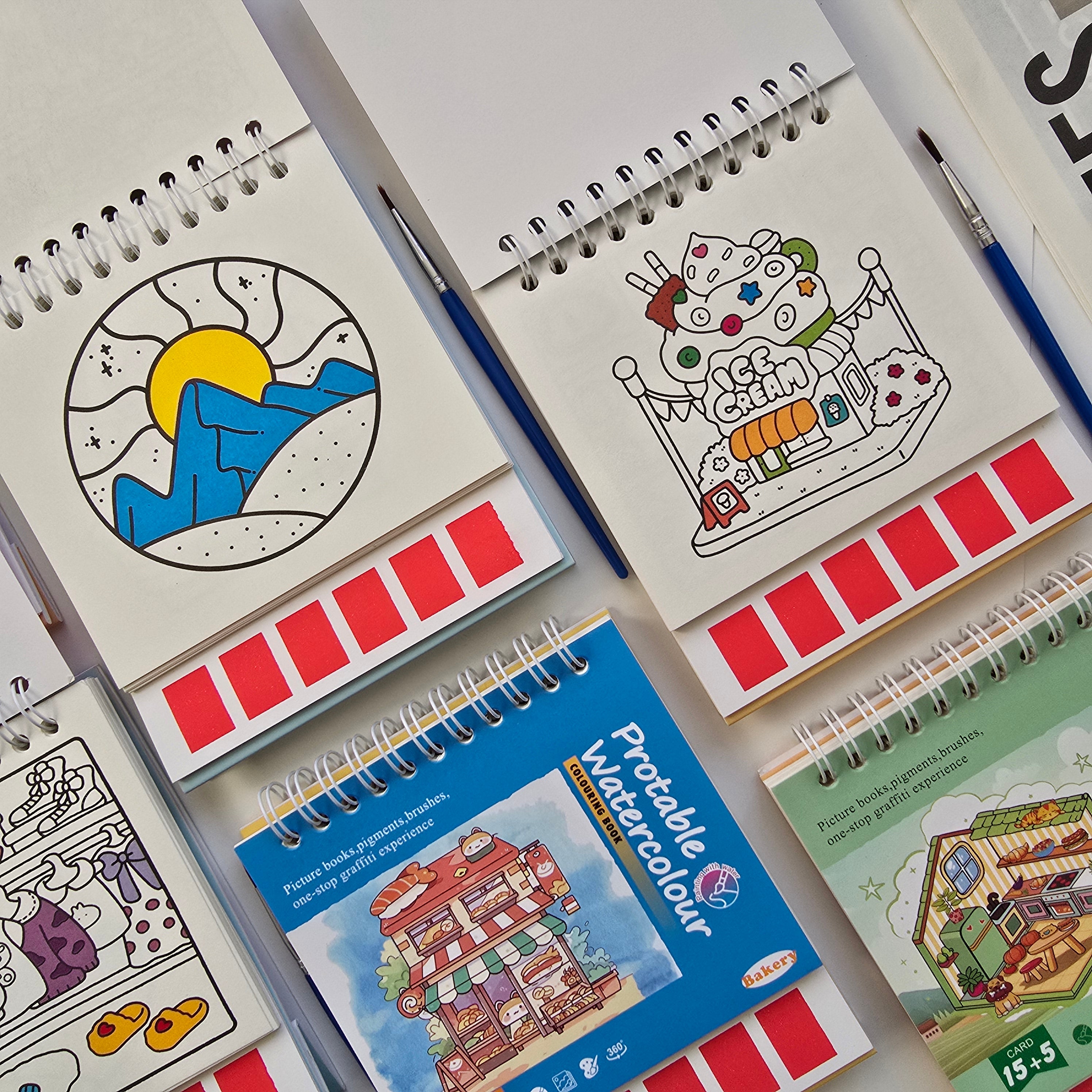 Kids Watercolor Activity Book