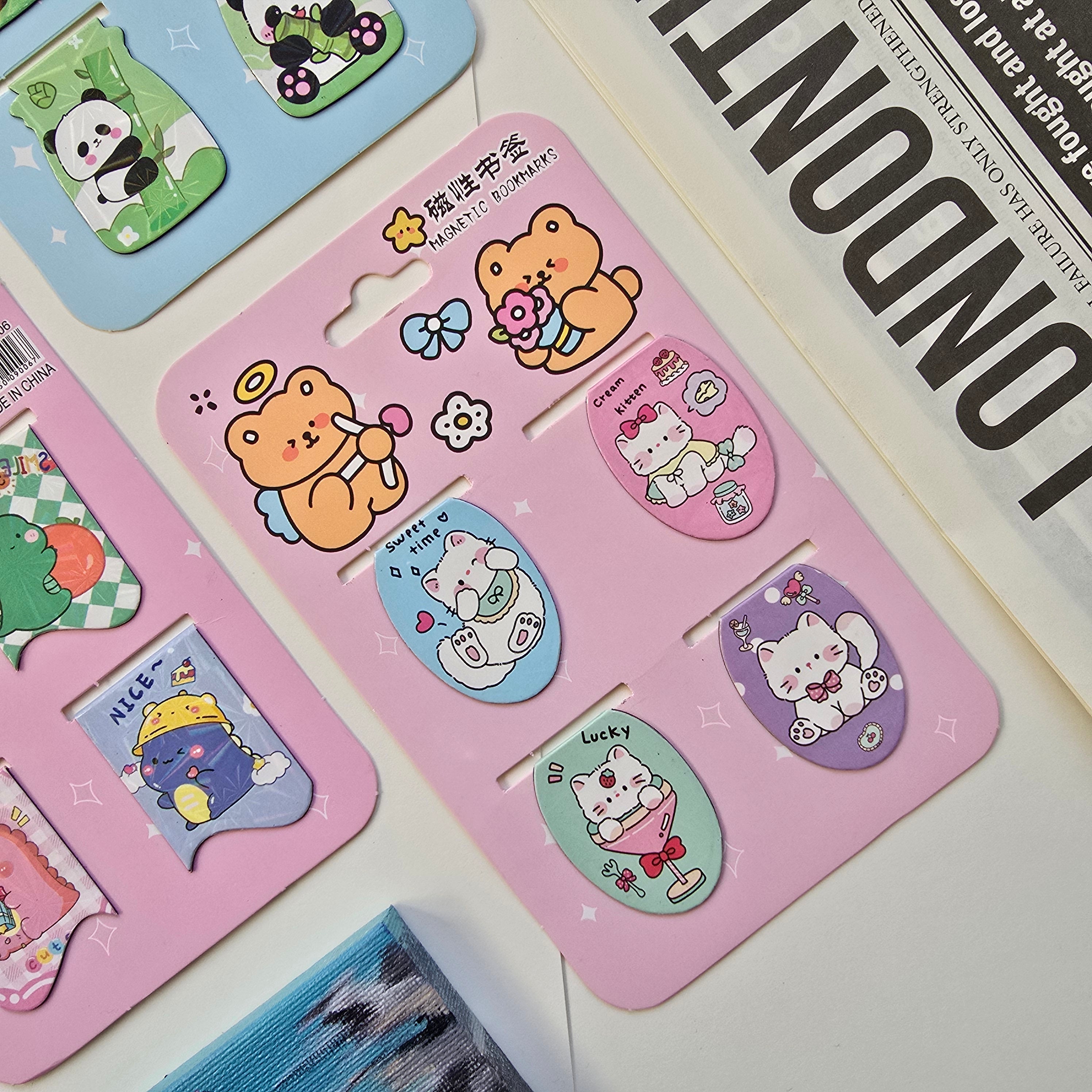 Cute Magnetic bookmarks