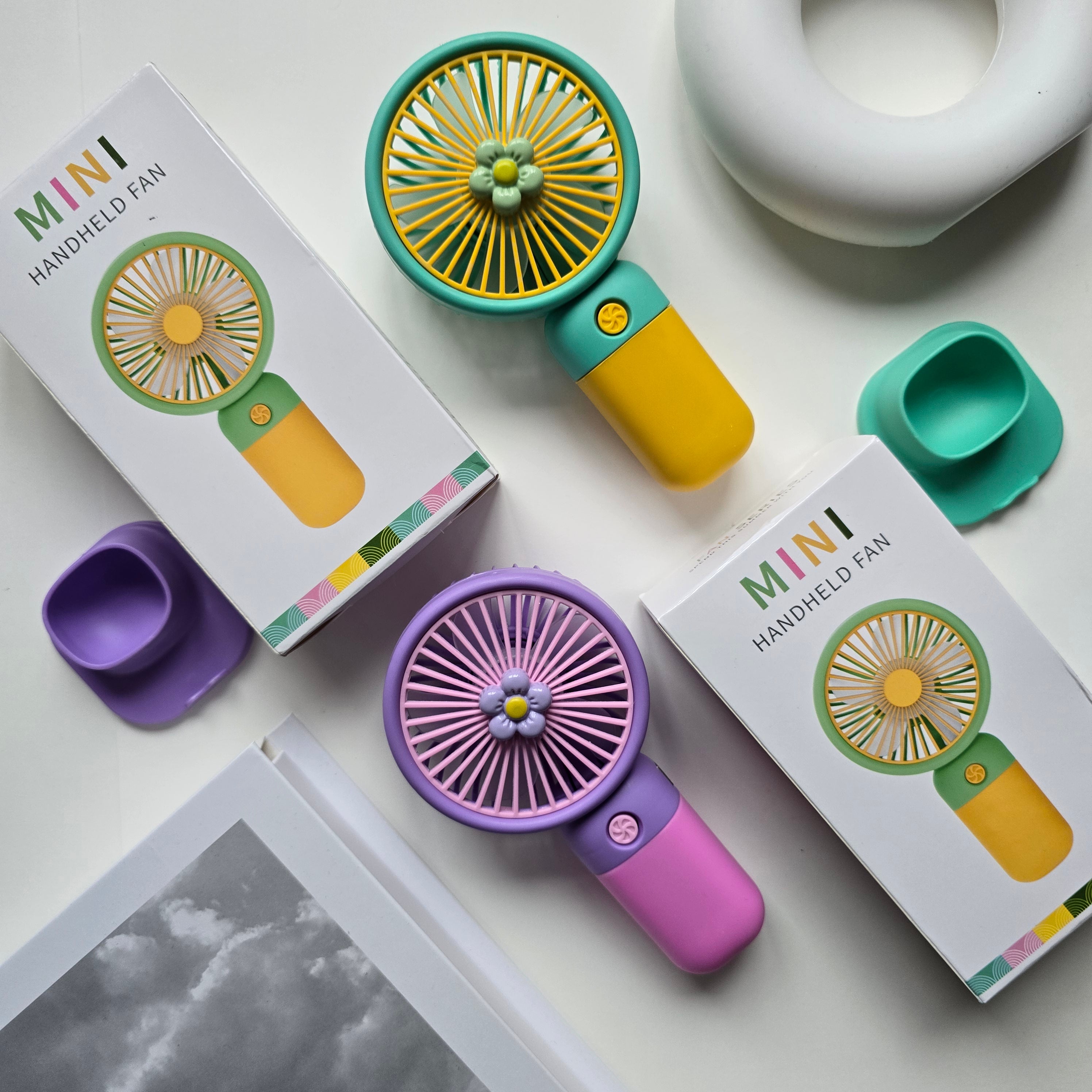 Portable Rechargeable Hand Fan | USB Mini Cooling Fan (Compact & Lightweight)