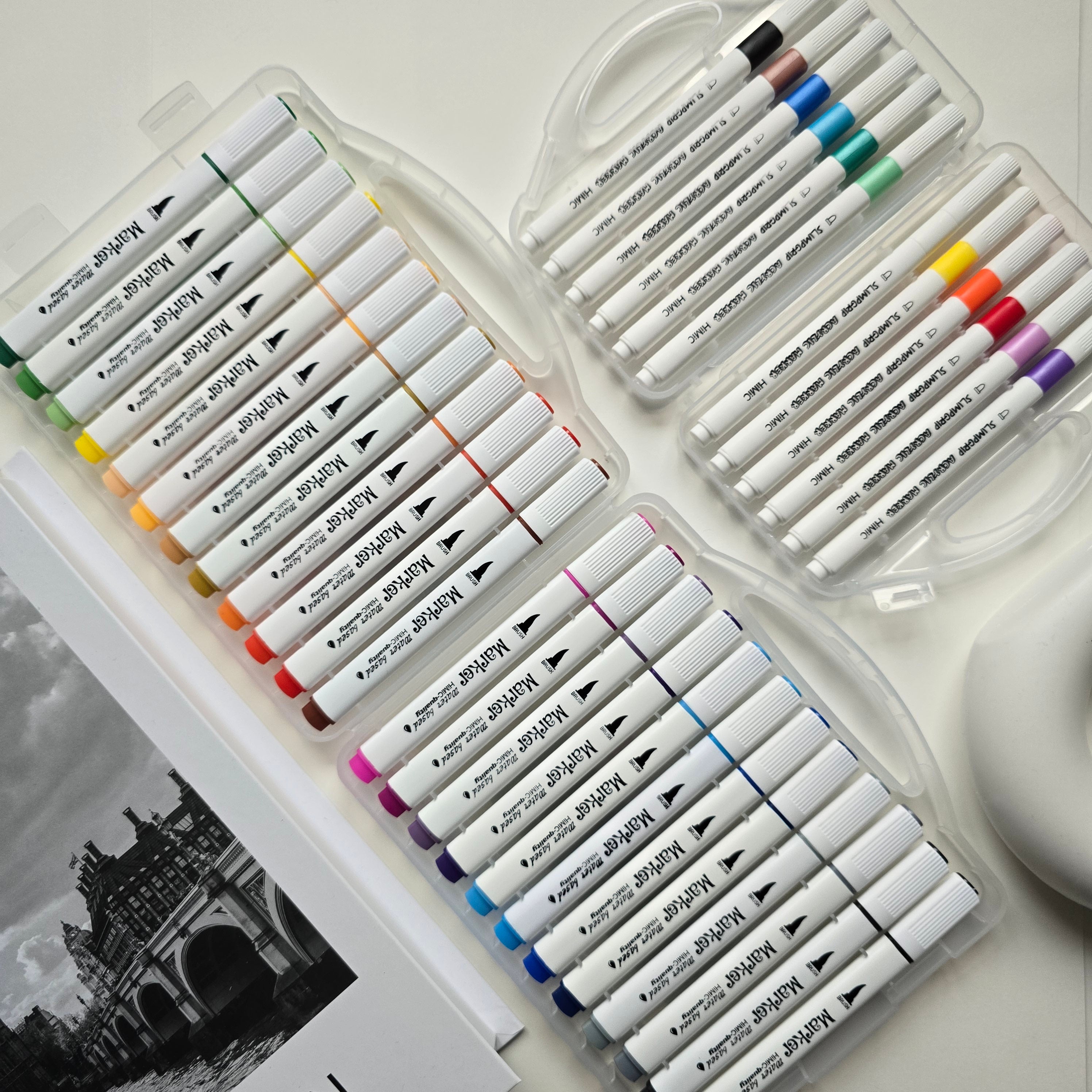 Colourful Marker Set – 12 / 24 Shades | Smooth Ink Drawing Pens for Art, Journaling & Study
