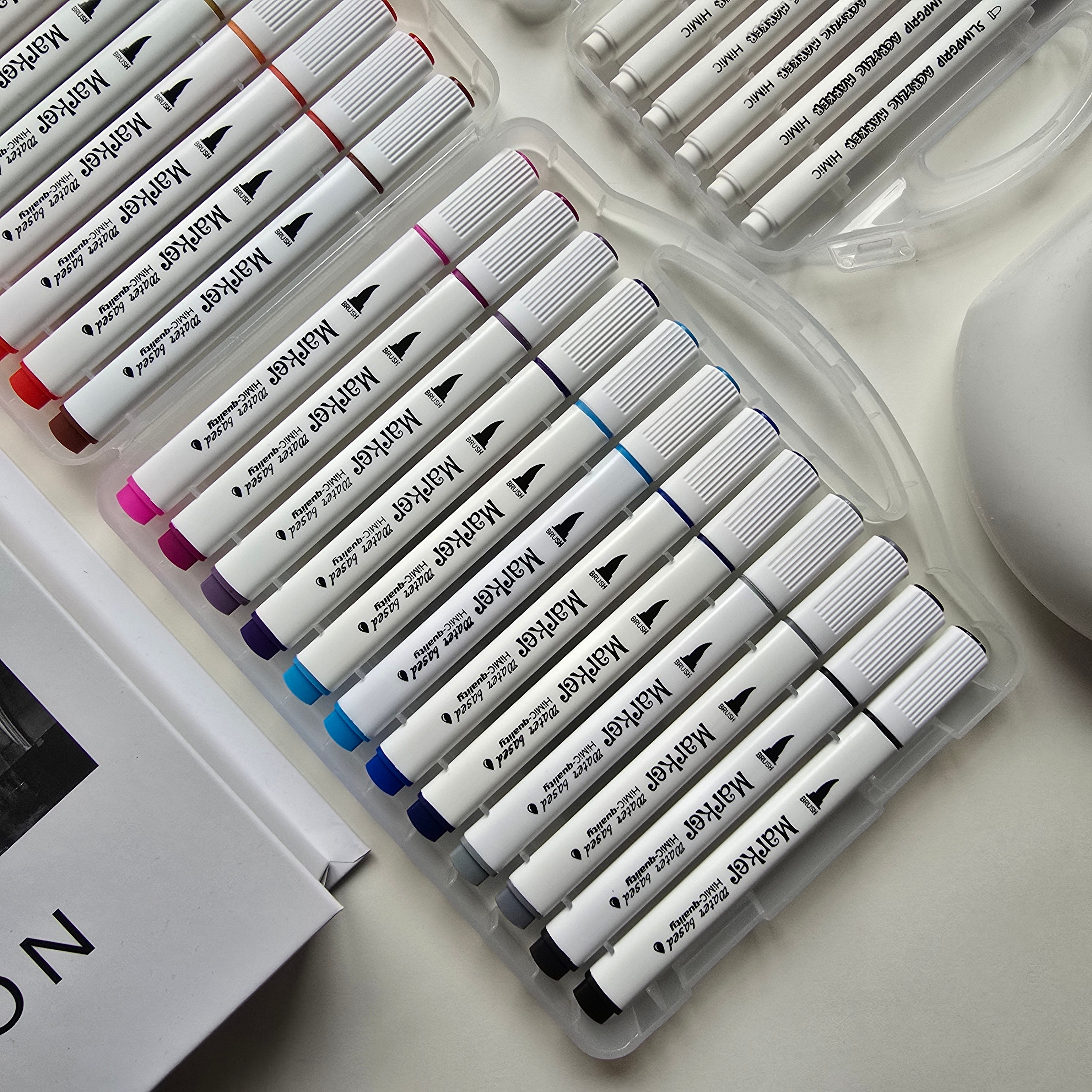 Colourful Marker Set – 12 / 24 Shades | Smooth Ink Drawing Pens for Art, Journaling & Study