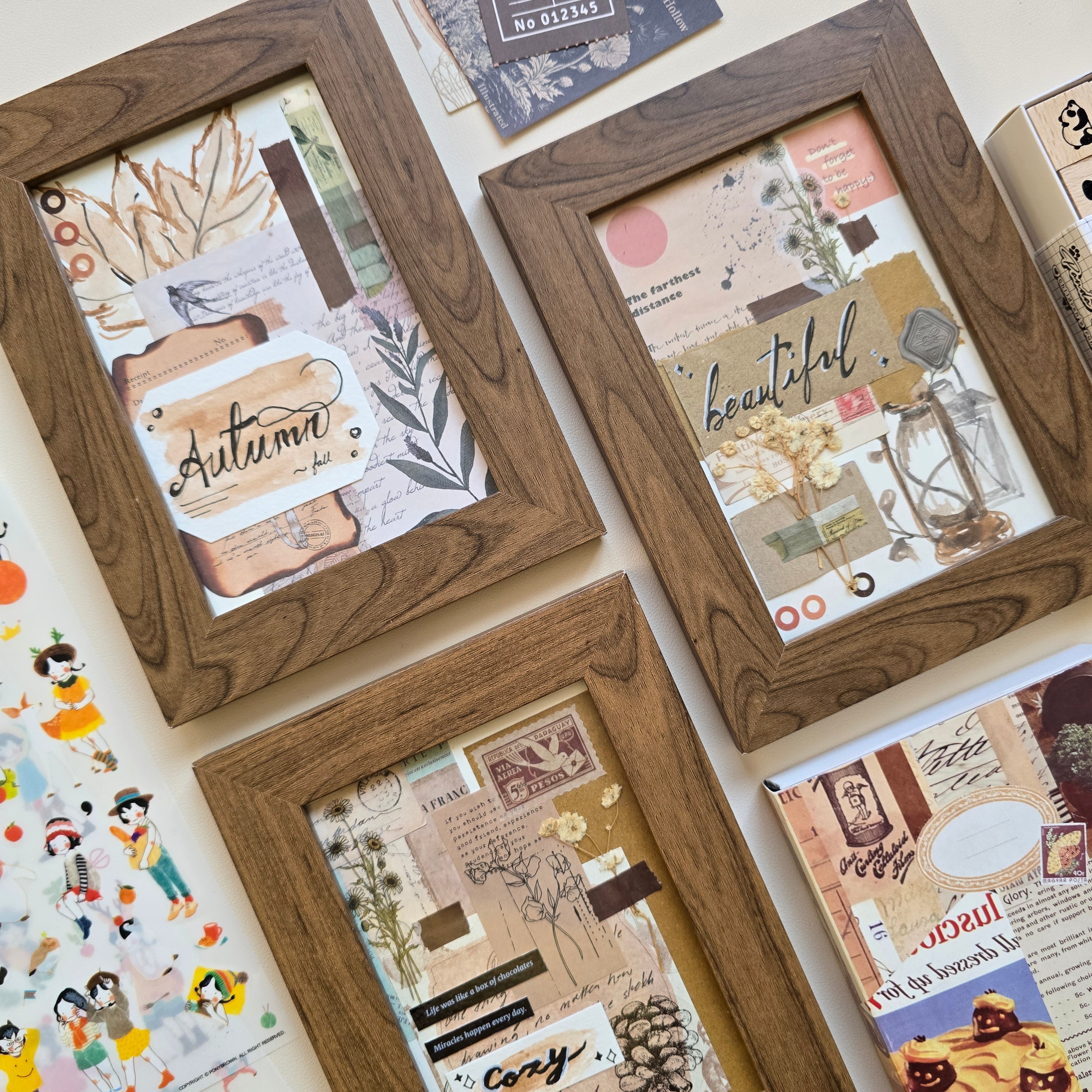Aesthetic Background Photo Props | Vintage Style Decor Frames